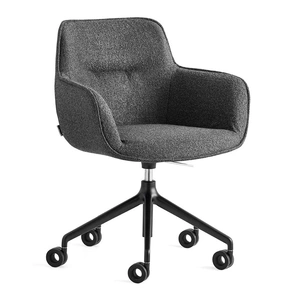 Calligaris Cocoon Fabric/Metal Customizable Adjustable Height Armchair w/Casters (Set of 4)