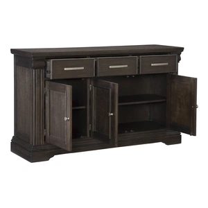 Homelegance Southlake Wood Server with 3 Doors & 3 Drawers