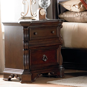 Liberty Furniture Arbor Place Wood 3-Drawer Night Stand, Brownstone