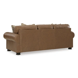 Ashley Furniture Carianna Leather Sofa, Caramel