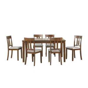Homelegance Prineville Wood 7-Piece Pack Dinette Set, Cherry