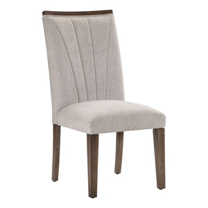 Homelegance Brookings Fabric/Wood Side Chair, Gray (Set of 2)