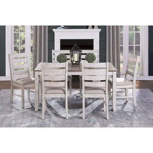 Homelegance Ithaca Wood/Fabric Side Chair, Gray Cashmere/Cream (Set of 2)