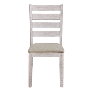 Homelegance Ithaca Wood/Fabric Side Chair, Gray Cashmere/Cream (Set of 2)
