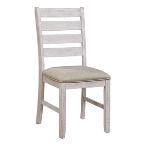 Homelegance Ithaca Wood/Fabric Side Chair, Gray Cashmere/Cream (Set of 2)
