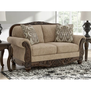 Ashley Furniture WRS Chelsworth Polyester Loveseat, Golden