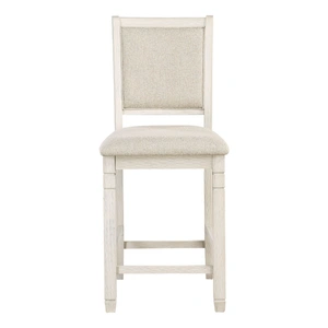 Homelegance Asher Wood/Fabric Counter Height Chair (Set of 2)