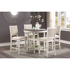 Homelegance Asher Round Wood Counter Height Set
