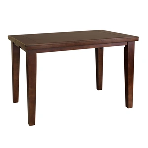 Homelegance Ameillia Classic Square Counter Dining Room Set in Dark Oak