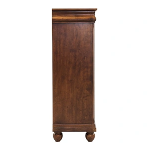 Liberty Furniture Rustic Traditions Wood 5-Drawer Chest, Rustic Cherry