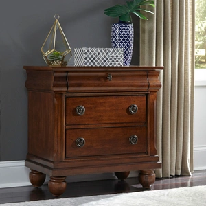 Liberty Furniture Rustic Traditions Bedroom Set | Wood Sleigh Bed | Liberty, Rustic Cherry