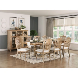Homelegance Weatherford Fabric/Wood Side Chair, Wheat (Set of 2)