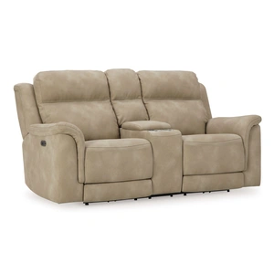 Ashley Furniture Next-Gen DuraPella Polyester/PU Power Reclining Loveseat w/Console