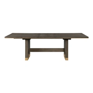 Homelegance Griffin Rectangular Extendable Wood/Metal Dining Table, Brown
