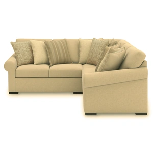 Ashley Furniture LadyMae Fabric 3-Piece L-Shaped Sectional Sofa, Twill