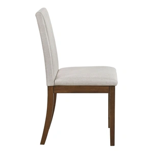 Homelegance Maude Wood/Fabric Side Chair in Beige (Set of 2)