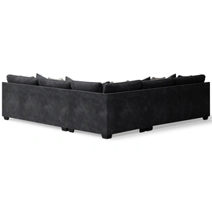 Ashley Furniture Lavernett 3-Piece Polyester L-Shaped Sectional Sofa