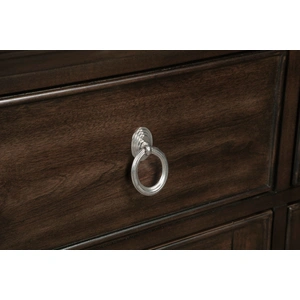 Homelegance Claymont Wood Server with 3 Doors & 3 Drawers, Cherry