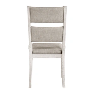 Homelegance Savile Wood/Fabric Side Chair, Light Gray (Set of 2)