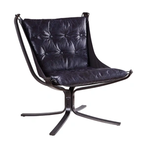 AF Modern Carney Top Grain Leather Accent Chair