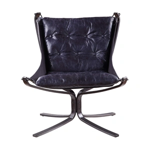 AF Modern Carney Top Grain Leather Accent Chair