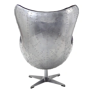 AF Modern Brancaster Aluminum/Fabric Accent Chair