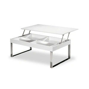 ESF Furniture J030 Coffee Table w/Storage, White