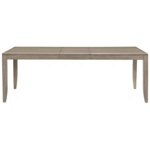 Homelegance Mckewen Modern Rectangular Wood Extendable Dining Table, Light Gray