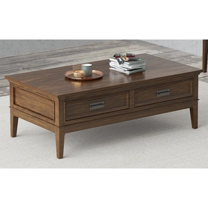 Homelegance Frazier Park Wood Veneer Coffee Table, Brown