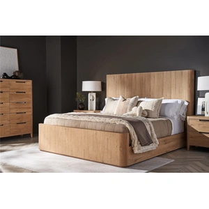 Universal Furniture Walker Wood Panel Bedroom Set, Natural Oak