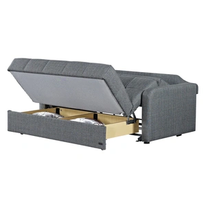 Empire Furniture, USA Stella Fabric Storage Sofabed, Grey