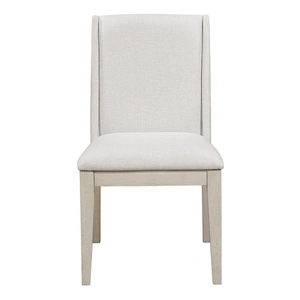 Homelegance Tundra Fabric/Wood Side Chair, Ivory (Set of 2)