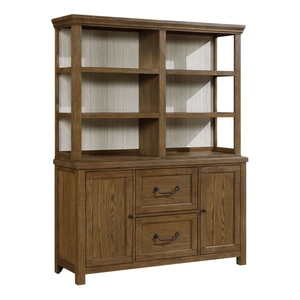 Homelegance Wyatt Wood Buffet & Hutch with 2 Doors & 2 Drawers, Brown