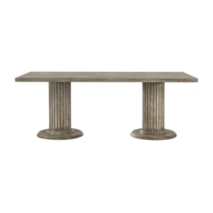 ACME Gabrian Wood Rectangular Dining Table, Reclaimed Gray