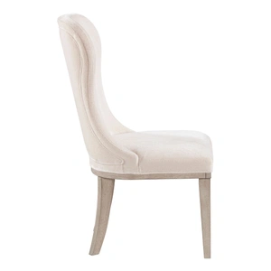 Homelegance Lofton Wood/Fabric Side Chair, Ivory (Set of 2)