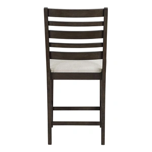 Homelegance Victoria Wood/Fabric Counter Height Chair, Dark Espresso (Set of 2)