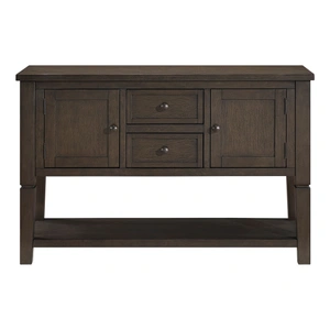Homelegance Victoria Wood Server with 2 Doors & 2 Drawers, Dark Espresso