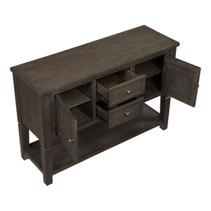 Homelegance Victoria Wood Server with 2 Doors & 2 Drawers, Dark Espresso