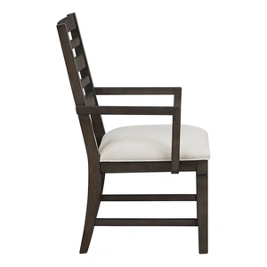 Homelegance Victoria Wood/Fabric Arm Chair, Dark Espresso (Set of 2)