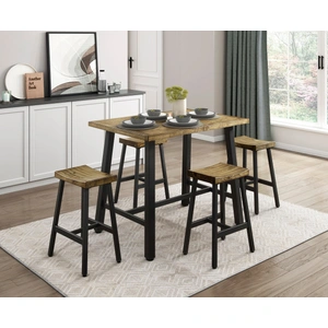 Homelegance Braddock Rectangular Wood Counter Height Table, Brown