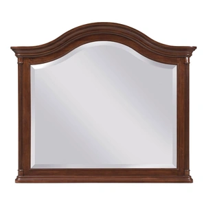 Kincaid Hadleigh Rectangular Wood Landscape Arched Mirror, Wild Black Cherry