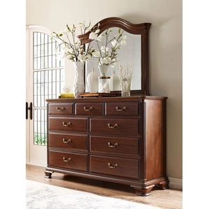 Kincaid Hadleigh Rice Wood Carved Poster Bedroom Set, Wild Black Cherry
