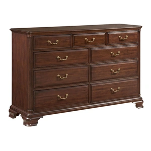 Kincaid Hadleigh Wood 9-Drawer Dresser, Wild Black Cherry