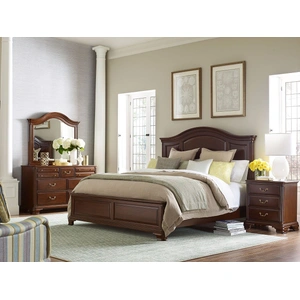 Kincaid Hadleigh Wood Panel Bed, Wild Black Cherry