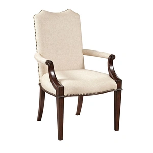 Kincaid Hadleigh Fabric/Wood Arm Chair, Wild Black Cherry