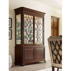 Kincaid Hadleigh Wood 4-Door China Cabinet, Wild Black Cherry
