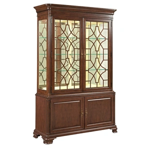 Kincaid Hadleigh Wood 4-Door China Cabinet, Wild Black Cherry