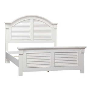 Liberty Furniture Summer House I Wood Panel Bed | Oyster White | Liberty, Oyster White