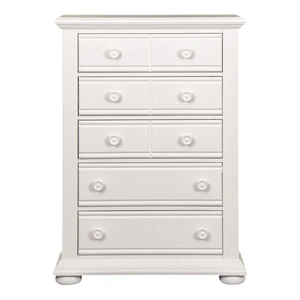 Liberty Furniture Summer House MDF/Wood 5-Drawer Chest, Oyster White