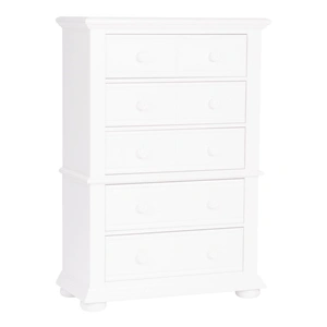 Liberty Furniture Summer House I Wood 5-Drawer Chest, Oyster White